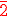 \rm \red \overline{2}